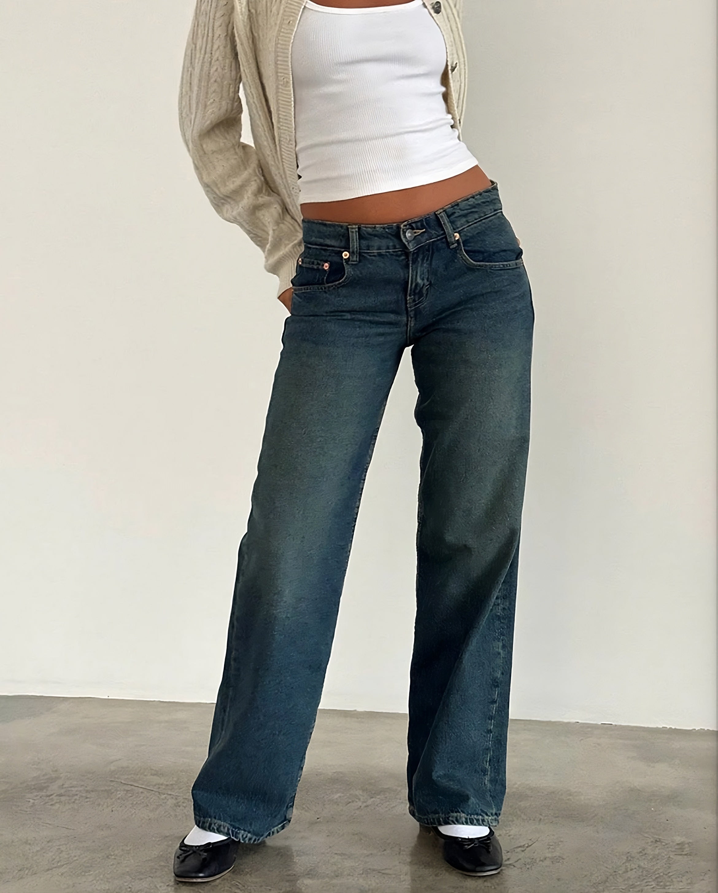 Mia low-rise Jeans